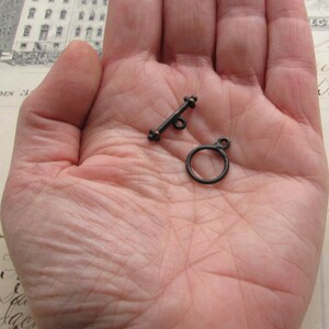 Elegant, Simple Toggle Clasps, Round 12mm Circle, 20mm Toggle Bar, 2 ...