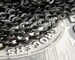 Delicate chain 'Klimt' Petite flat cable necklace chain, bulk black brass, soldered links, 3x2mm, black patina (per foot) matte black chain 