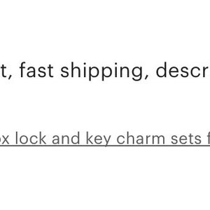 K&ouml;nnte beinhalten: Eine Kundenrezension mit f&uuml;nf Sternen, in der ein Produkt von Beautiful Castings gelobt wird. Die Rezension erw&auml;hnt ein 'Rustic, weathered jewelry box lock and key charm sets' und die Professionalit&auml;t des Verk&auml;ufers. Die Bewertung wurde am 30. September 2013 ver&ouml;ffentlicht.