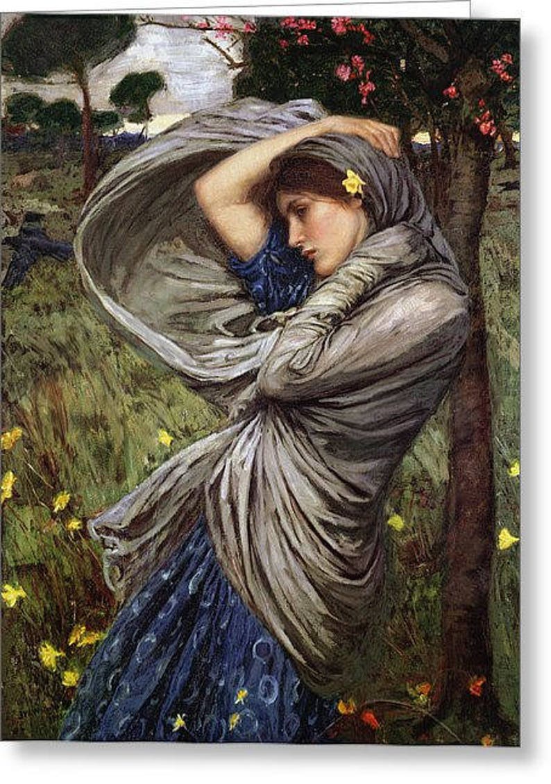 John William Waterhouse The Soul of the Rose 25mm Etsy