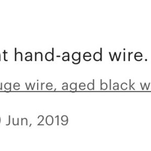 18 gauge wire, aged black wire coil, hand antiqued, dead soft 10 foot coil 3 meters black patina, oxidized dark copper crafting image 8