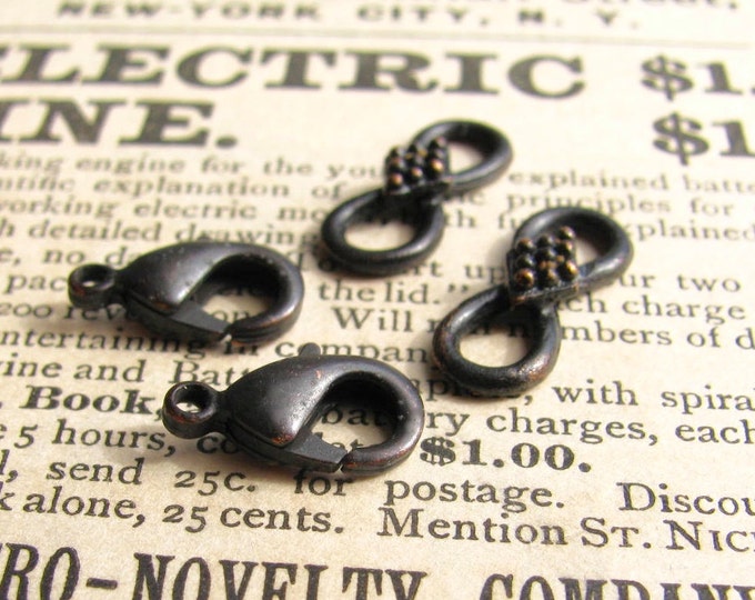 Decorative Hook and Eye Set 16mm Infinity Link 12mm Lobster Etsy
