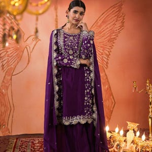 Paarse Sharara-set