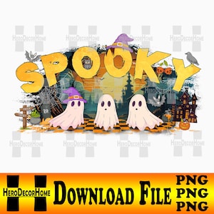 Preppy Halloween Png, Retro Halloween Spooky Coquette Png, Halloween png, Spooky png, Halloween Girly png,Cute Spooky, Sublimation png.