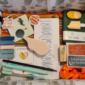 Mystery 20 item bookish book lover bundle accessories gift set