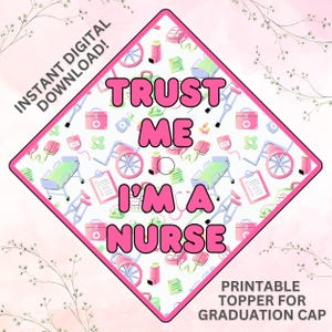 Abschlusskappen Topper, DIY Krankenschwester Abschlusskappe Dekoration, Krankenschwester Abschlussfeier, RN Abschlussfeier, RN graduierte Kappe Topper, Krankenschwester