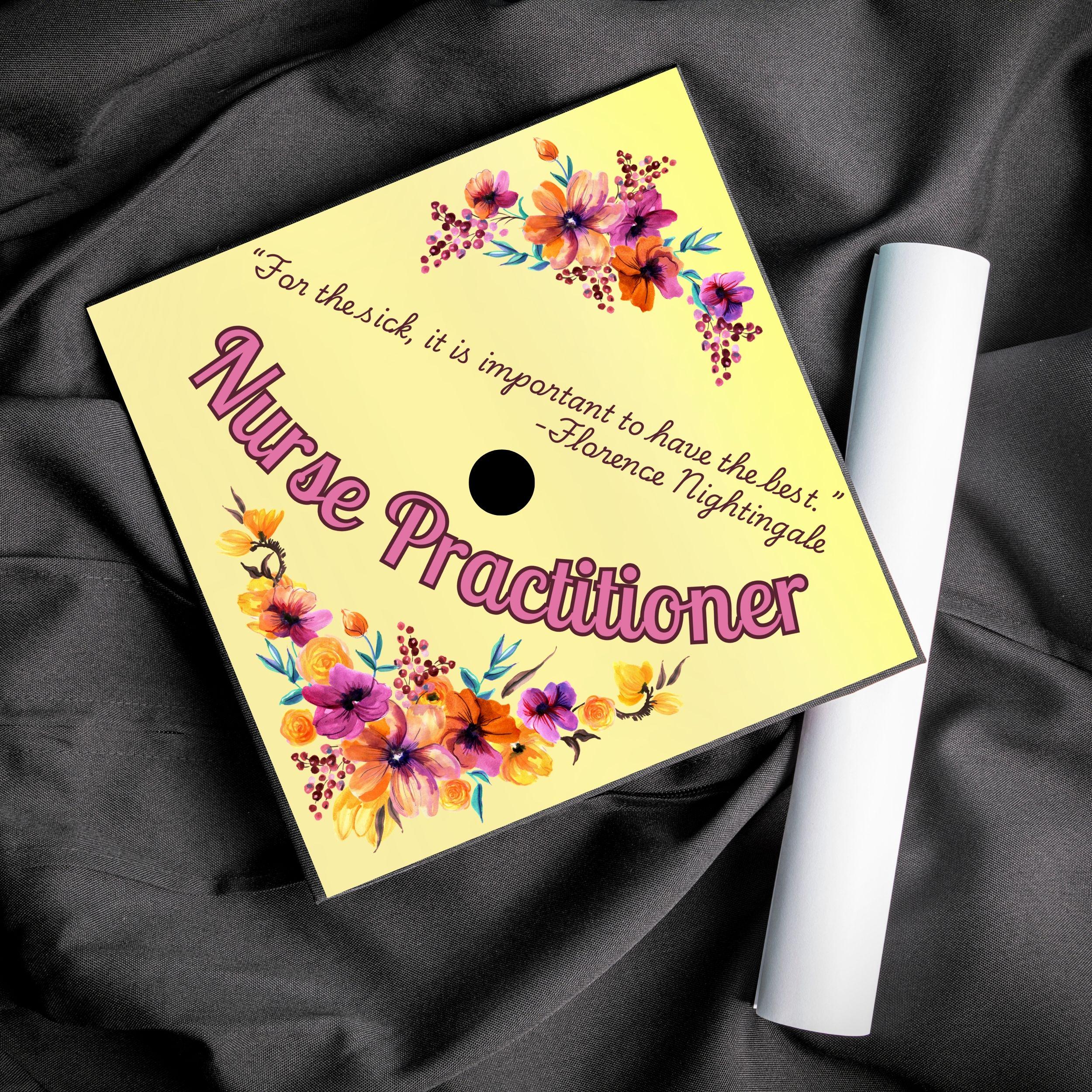 Printable Graduation Cap Topper, Nurse Practitioner Graduation Cap ...