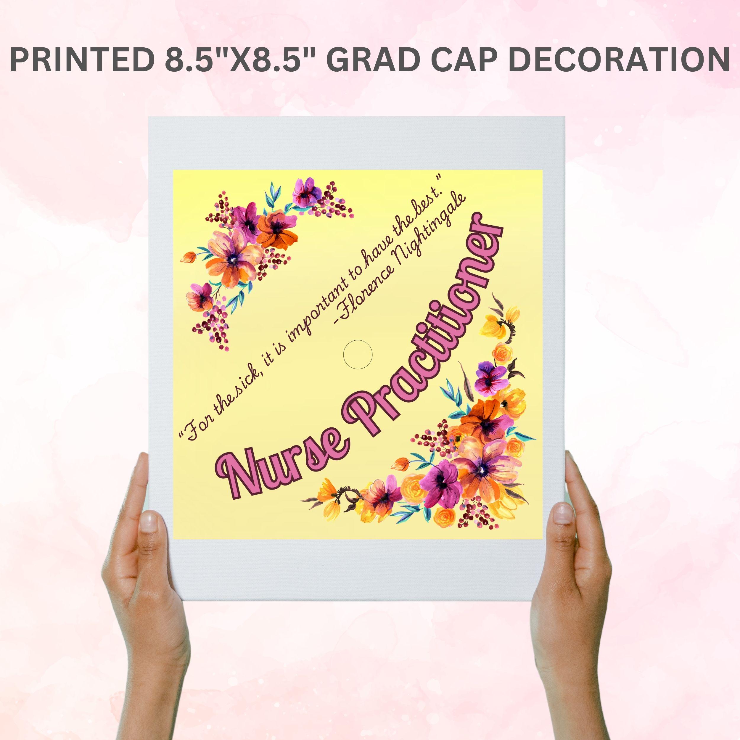 Printable Graduation Cap Topper, Nurse Practitioner Graduation Cap ...