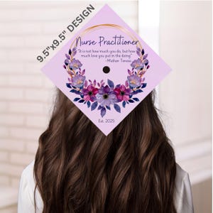 Printable Graduation Cap Topper, DIY Nurse Practitioner Graduation Cap ...
