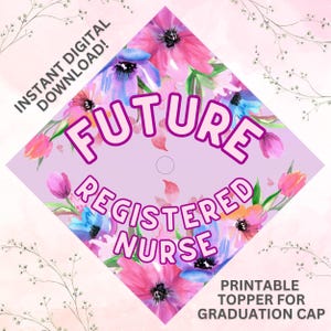 Abschlusskappen Topper, DIY Krankenschwester Abschlusskappe Dekoration, Krankenschwester Abschlussfeier, RN Abschlussfeier, RN graduierte Kappe Topper, Krankenschwester