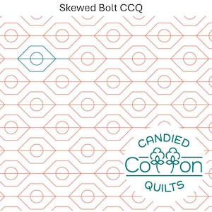 Skewed Bolt: diseño de acolchado digital de brazo largo para pantógrafo de borde a borde