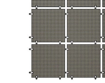 US General Full Bank Cart Top Tool Grid Organizer