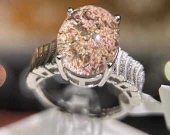 Phantom Quartz Silver Ring