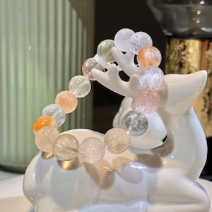 Spring Edition Rabbit Quartz Beaded Bracelet | Collector’s Grade (13.6mm+)