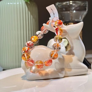 Koi Hematoid Quartz Beaded Bracelet | Collector’s Grade (11.6/12.4/12.5mm+)
