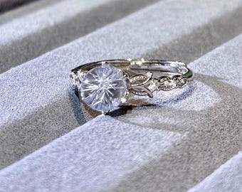 Anillo ajustable de plata con dumortierita