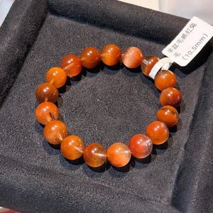 Half-Bowl Red Rabbit Hair Rutilated Quartz Beaded Bracelet ｜Top-Tier (10.5mm+)