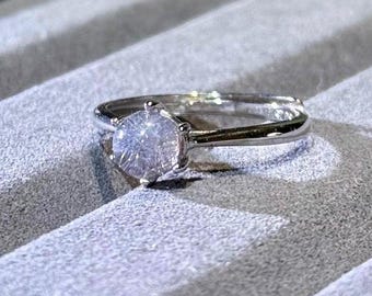 Anillo ajustable de plata con dumortierita