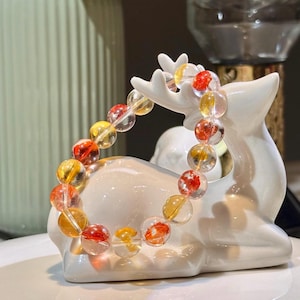 Koi Hematoid Quartz Beaded Bracelet | Top-Tier  (11.9mm+)