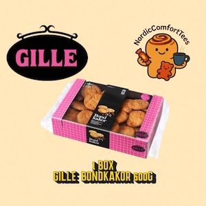 Gille Bondkakor 600 g – Galletas suecas de almendra y caramelo