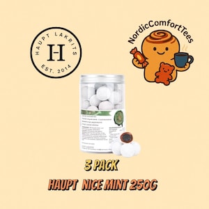 3 x Haupt Lakrits Nice Mint 250g – Swedish Salty Licorice with Belgian Chocolate & Indian Peppermint