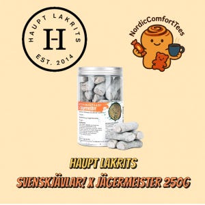 Haupt Lakrits Svenskjävlar! x Jägermeister 250g – Swedish Salty Licorice with Herbal Liqueur Twist
