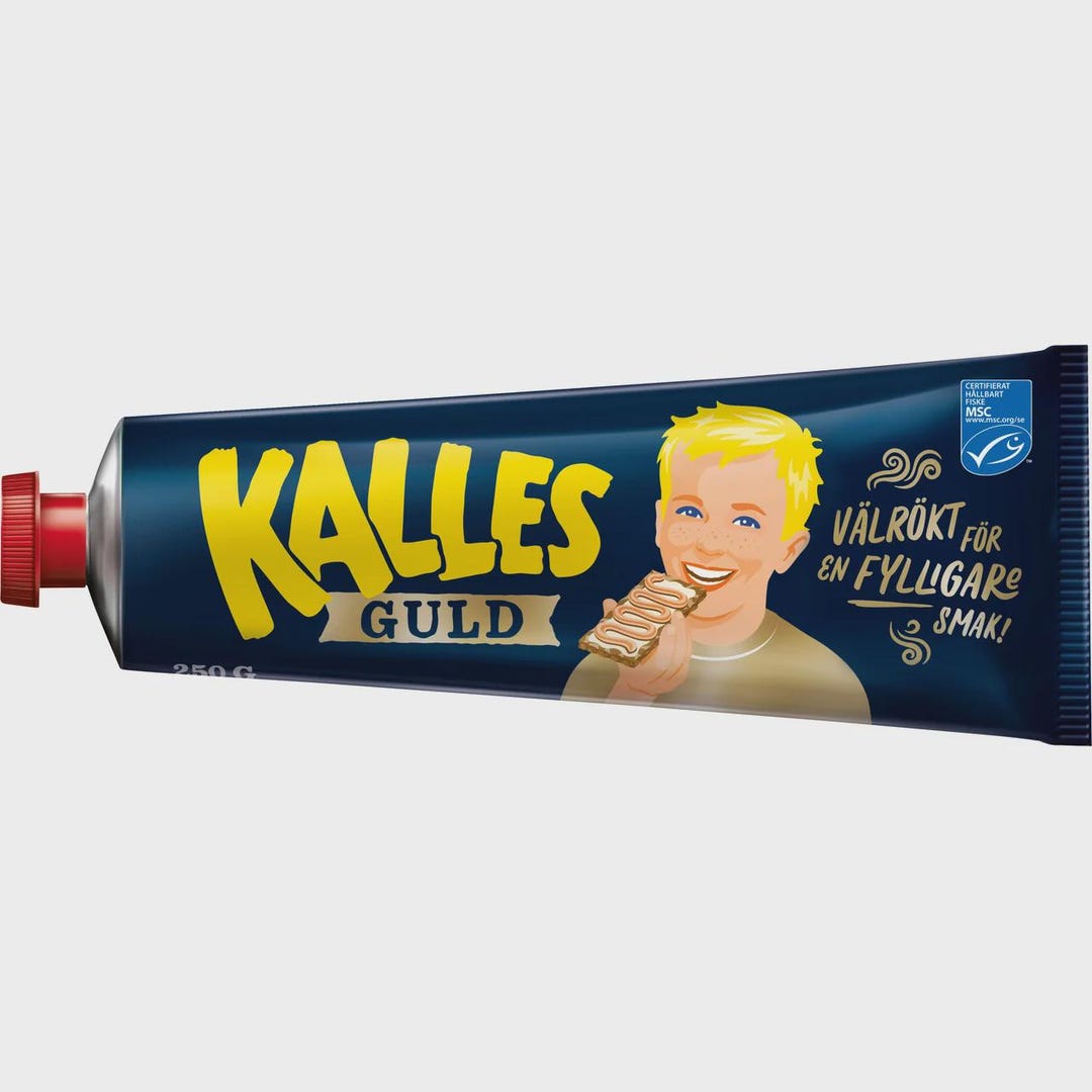 Smoked Cod Roe Spread: Kalles Kaviar Gold 250g , Made in Sweden - Etsy