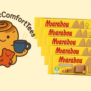 Marabou Gräddnougat — 5 × 100 g Bars, Milk Chocolate with Creamy Hazelnut Nougat | Swedish Candy