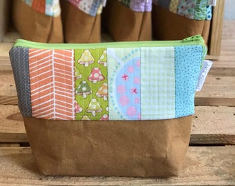 patchwork necessities pouch