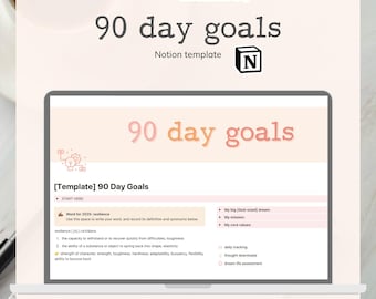 90 day goal Notion template