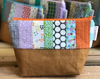 patchwork necessities pouch