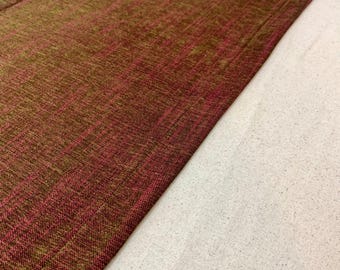 Burgunderroter Samttischläufer in grüngolden schimmernd, Bauernhaus Hochzeitsdeko 40 x 150 cm