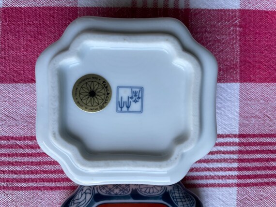 Porcelain Trinket Box, Imari Colors, made in Japa… - image 8