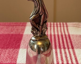 Campana di Natale argentata Reed and Barton, 10 Lord a Leaping