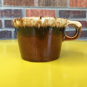 Hull USA Crestone Brown Drip Oven Proof Mug