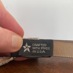 Vintage Brighton Leather Belt, made in USA immagine 5
