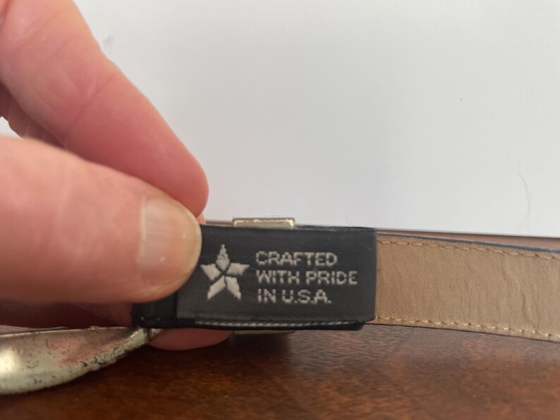 Vintage Brighton Leather Belt, made in USA immagine 5