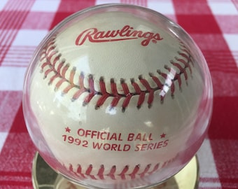 Rawlings Official 1992 World Series Baseball