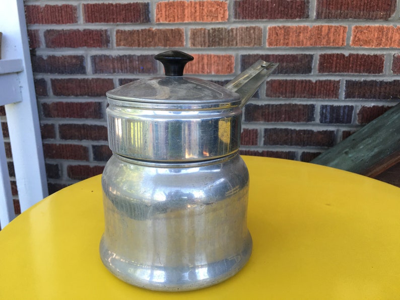 Worthmore Aluminum Double Boiler Made in USA Etsy