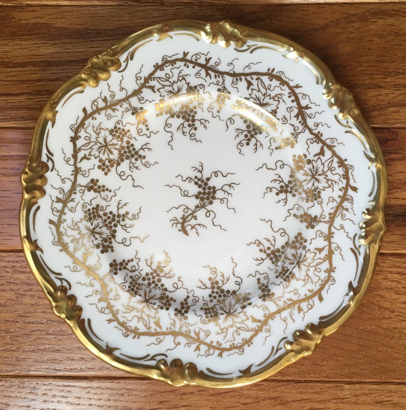 Gold Decorated Plate Pair of Royal Cauldon Bone China King/'s Plate made in England Plate