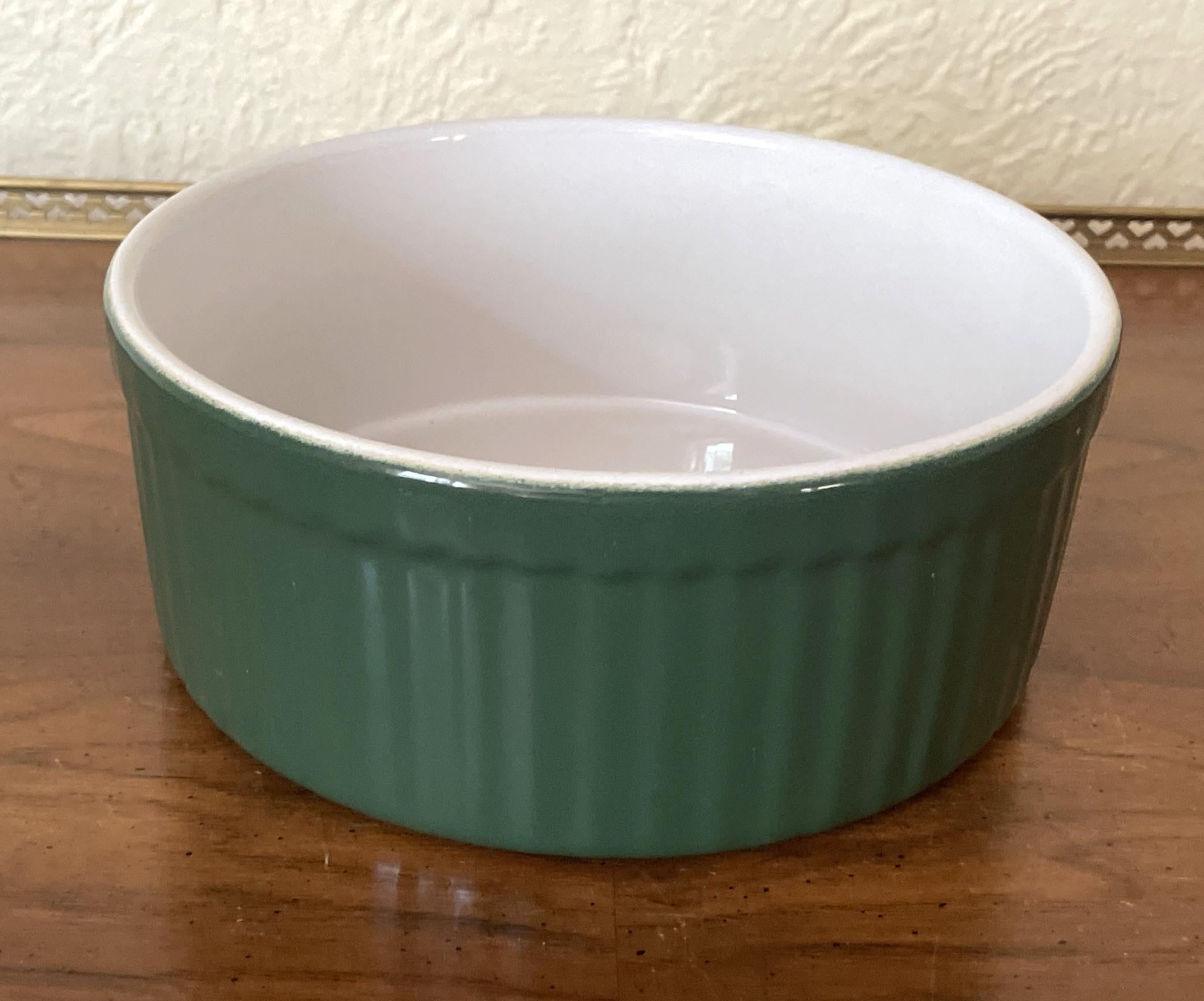エミール・アンリ　Emile Henry　キッシュ皿　グリーン Emile Henry France Vintage Stoneware Casserole Dish - Etsy