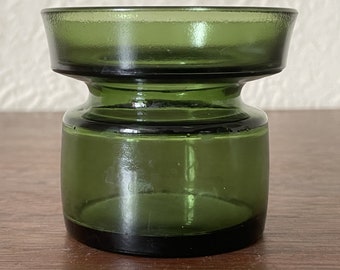 Dansk Designs Denmark IHQ Glass Candleholder, Green