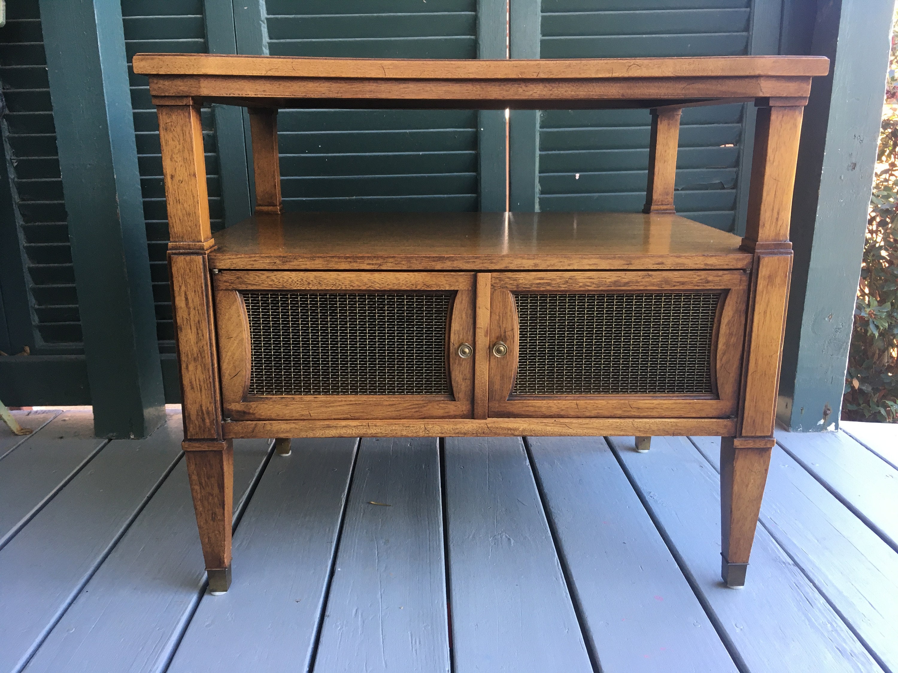 Pair Vintage Drexel Triune End Tables, Mid Century Modern Side