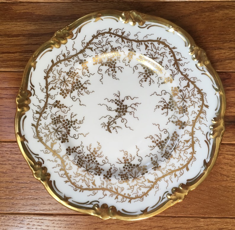 Gold Decorated Plate Pair of Royal Cauldon Bone China King/'s Plate made in England Plate