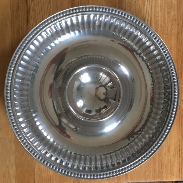 Wilton Armetale Round Chip and Dip Tray, "Pewter" Tray