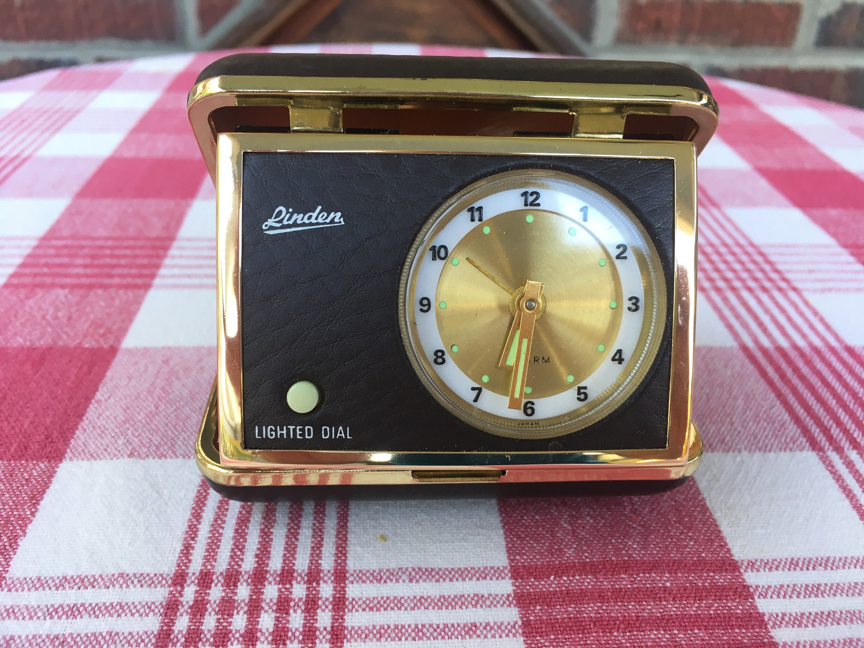 Linden Travel Alarm Clock Etsy