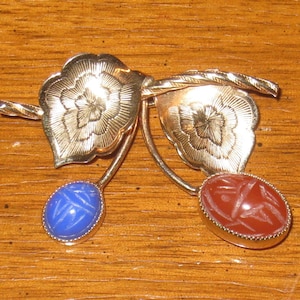 Jewelry, Scarab Brooch