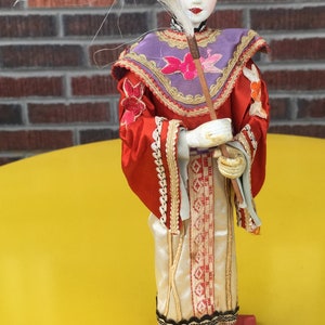 Oriental Figure, Unusual Figure of a Chinese Girl mounted on a stand
