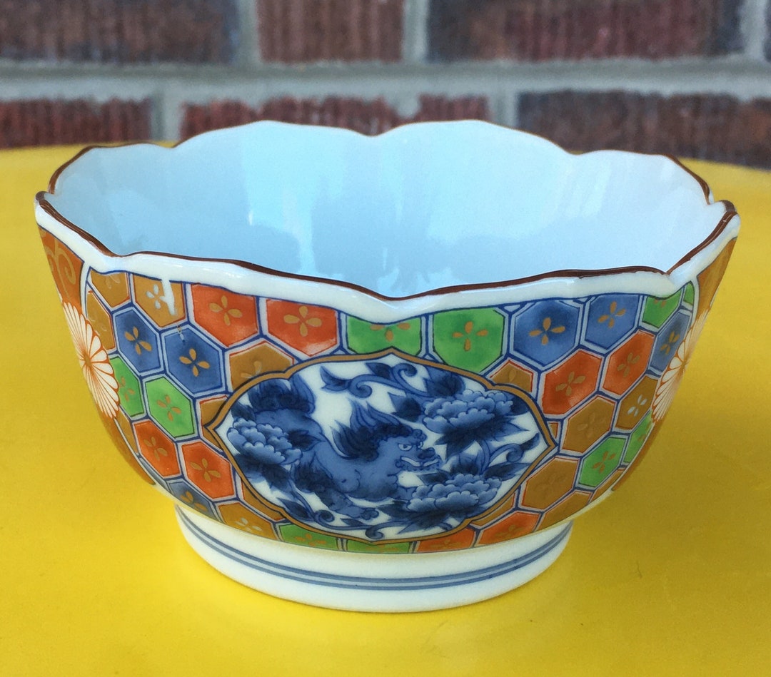 Imari Bowl Porcelain Bowl Made in Japan Etsy