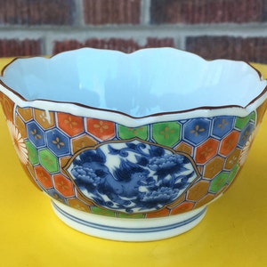 Imari Bowl, porcelain bowl, made in Japan